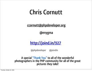 Chris Cornutt, photo 2