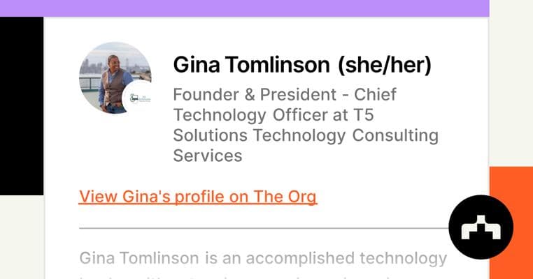 Gina Tomlinson, photo 2