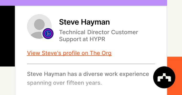 Steve Hayman, photo 1