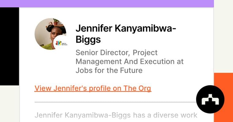 Jennifer Kanyamibwa-Biggs, photo 1