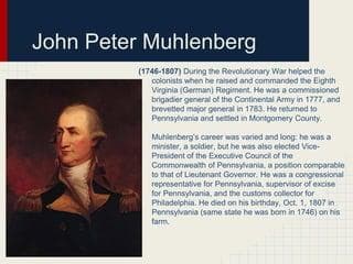 Peter Muhlenberg, photo 2