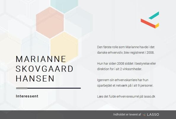 Marianne Hansen, photo 1