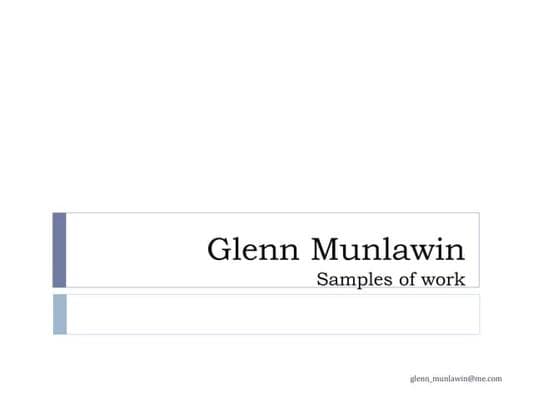 Glenn Munlawin, photo 1