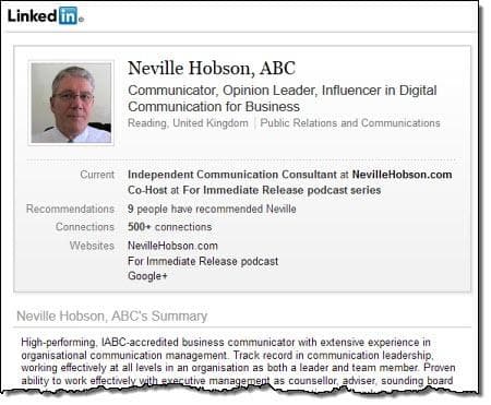 Neville Hobson, photo 1